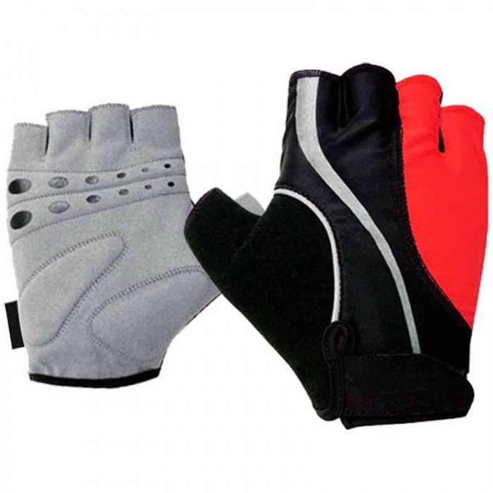 Blue and grey cycling gloves