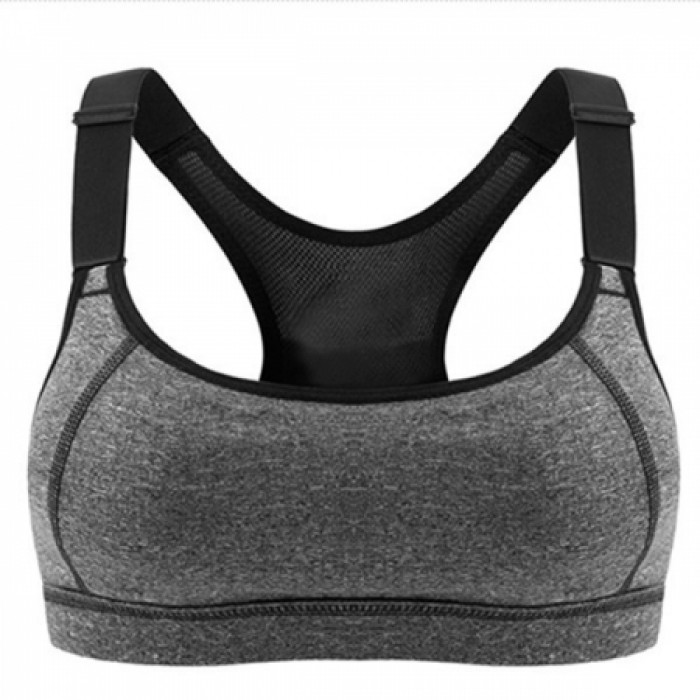 Black fitness sports bra